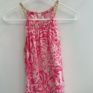 Lilly Pulitzer Gold Chain Tank